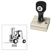 Gabelstapler-Cartoon Gummistempel (Stempel)