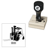 Gabelstapler-Cartoon Gummistempel (Stempel)
