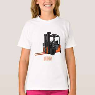 Gabelstapler Cartoon-Illustration T-Shirt
