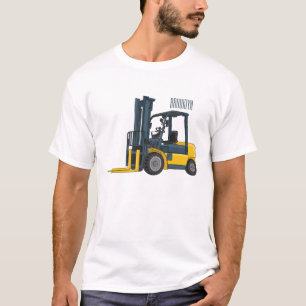Gabelstapler Cartoon-Illustration T-Shirt