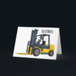 Gabelstapler-Cartoon Karte<br><div class="desc">Gabelstapler-Cartoon</div>