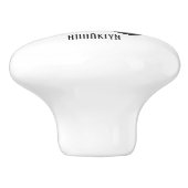 Gabelstapler-Cartoon Keramikknauf (Seitenansicht)