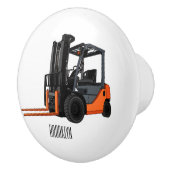 Gabelstapler-Cartoon Keramikknauf (Rechts)