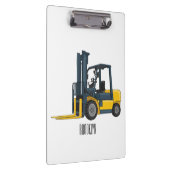 Gabelstapler-Cartoon Klemmbrett (Rechts)