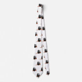 Gabelstapler-Cartoon Krawatte (Vorderseite)