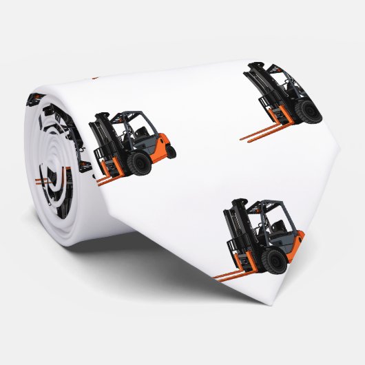 Gabelstapler-Cartoon Krawatte (Gerollt)