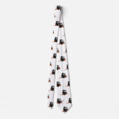 Gabelstapler-Cartoon Krawatte (Rückseite)