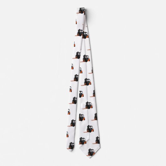 Gabelstapler-Cartoon Krawatte (Rückseite)
