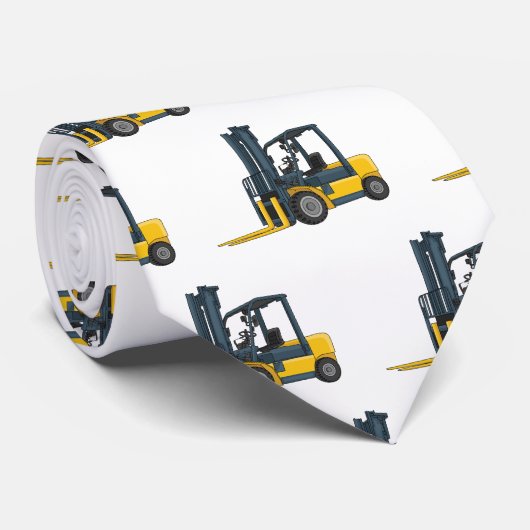 Gabelstapler-Cartoon Krawatte (Gerollt)