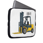 Gabelstapler-Cartoon Laptopschutzhülle (Vorne Rechts)