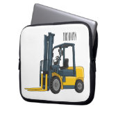 Gabelstapler-Cartoon Laptopschutzhülle (Vorderseite Links)