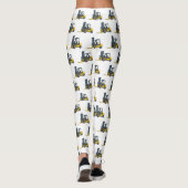 Gabelstapler-Cartoon Leggings (Rückseite)