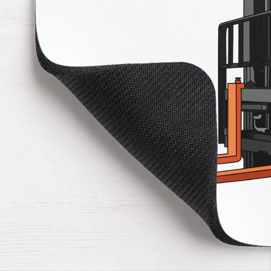Gabelstapler-Cartoon Mousepad (Ecke)
