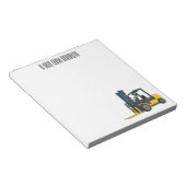 Gabelstapler-Cartoon Notizblock (angewinkelt)