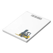 Gabelstapler-Cartoon Notizblock (Rotiert)