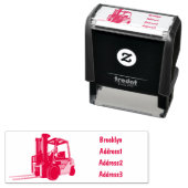 Gabelstapler-Cartoon Permastempel (Beispiel)