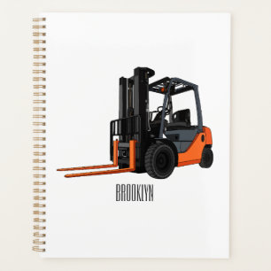 Gabelstapler-Cartoon Planer