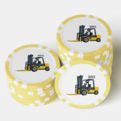 Gabelstapler-Cartoon Pokerchips (Stapel)