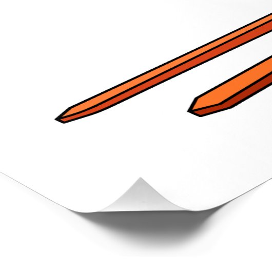 Gabelstapler-Cartoon Poster (Ecke)