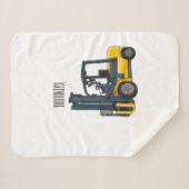 Gabelstapler-Cartoon Sherpadecke (Vorderseite (Horizontal))