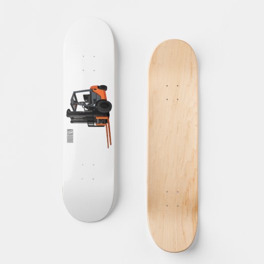 Gabelstapler-Cartoon Skateboard (Vorderseite)