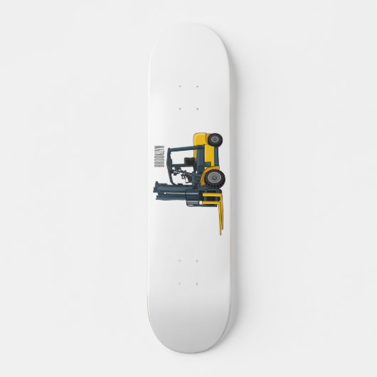 Gabelstapler-Cartoon Skateboard (Vorne)