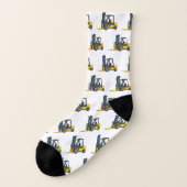 Gabelstapler-Cartoon Socken (Links - Außen)