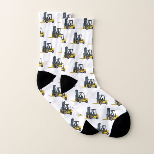 Gabelstapler-Cartoon Socken (Paar)