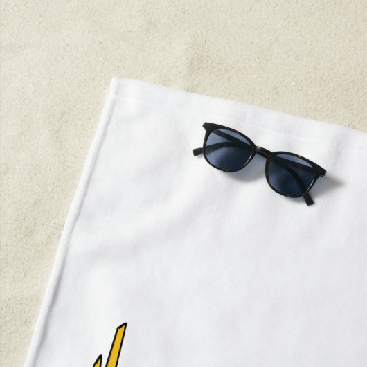 Gabelstapler-Cartoon Strandtuch (Beispiel)