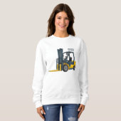Gabelstapler-Cartoon Sweatshirt (Vorne ganz)