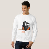 Gabelstapler-Cartoon Sweatshirt (Vorne ganz)