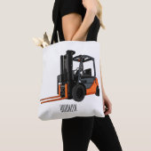 Gabelstapler-Cartoon Tasche (Von Nahem)