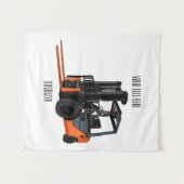 Gabelstapler-Cartoon Wandteppich (Vorderseite (Horizontal))