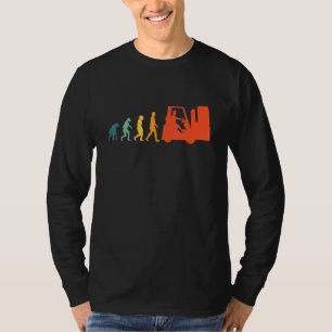 Gabelstapler Evolution Rückwärtsstapler Vintag T-Shirt