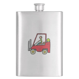 Gabelstapler Flachmann