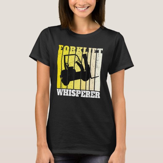 Gabelstapler-Flüsterer-Lager-Gabelstaplerfahrer T-Shirt (Vorderseite)