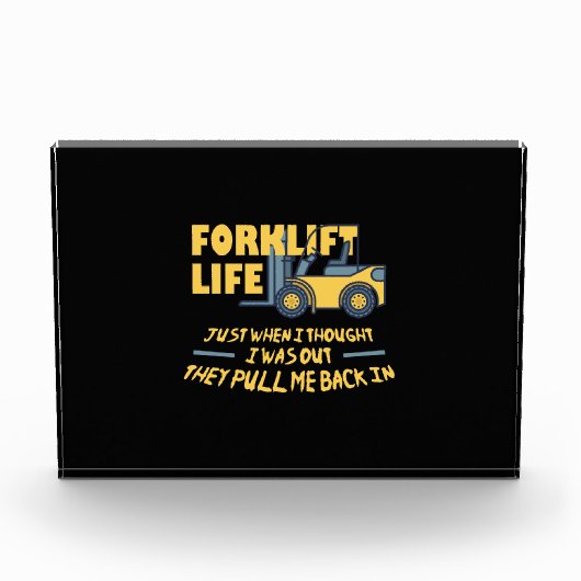 Gabelstapler Fotoblock (Vorderseite)