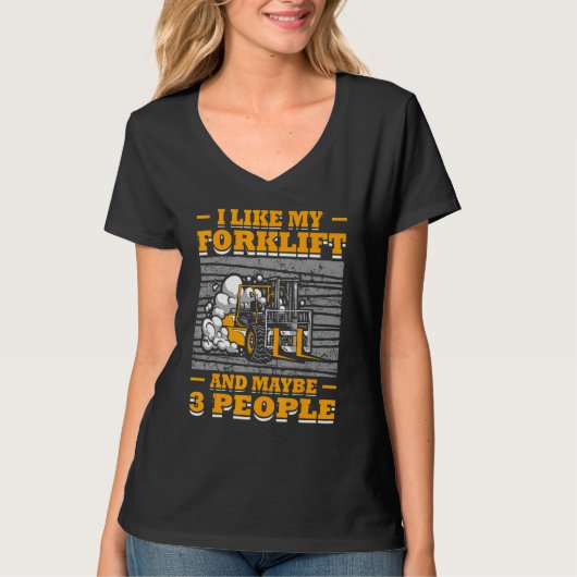 Gabelstapler-Gabelstapler-Gabelstapler T-Shirt (Vorderseite)