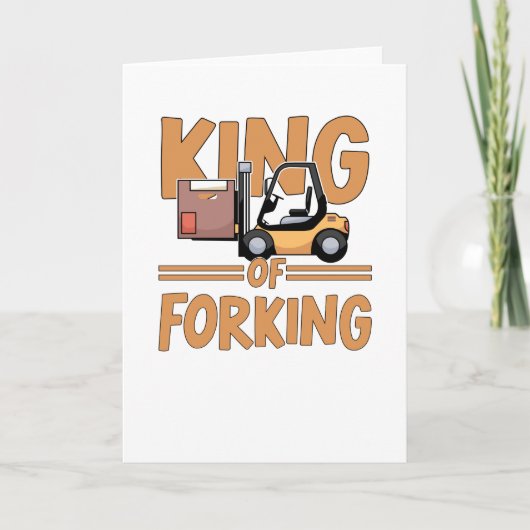 Gabelstapler-Gabelstapler-Sprichwort Karte (Vorderseite)