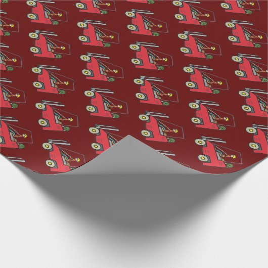 Gabelstapler Geschenkpapier (Ecke)