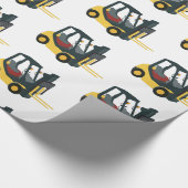 Gabelstapler Geschenkpapier (Ecke)
