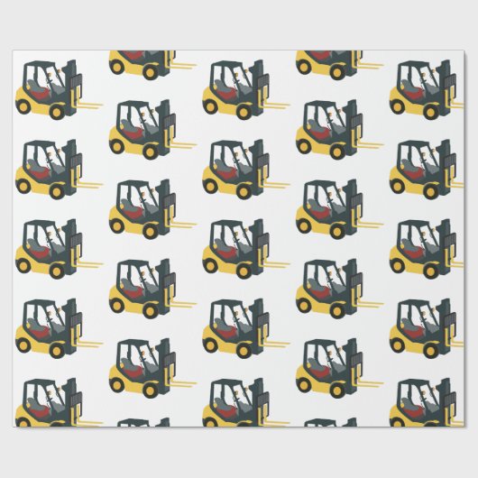 Gabelstapler Geschenkpapier (Flach)