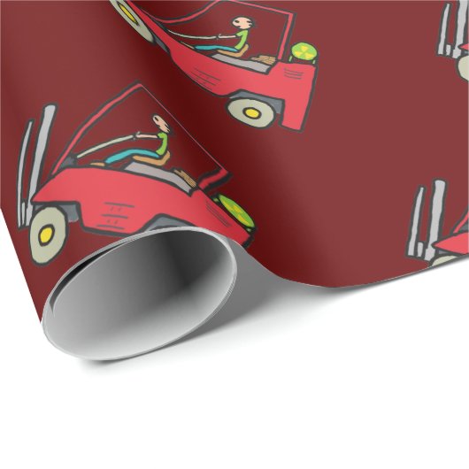 Gabelstapler Geschenkpapier (Rolleneckpunkt)