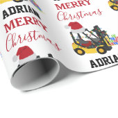 Gabelstapler Geschenkpapier (Rolleneckpunkt)