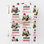 Gabelstapler Geschenkpapier Set (Beispiel)