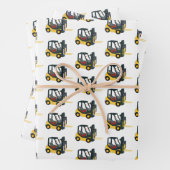 Gabelstapler Geschenkpapier Set (Beispiel)