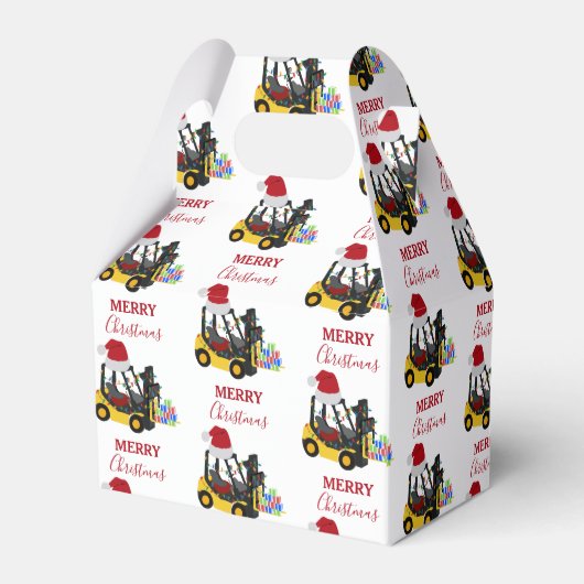 Gabelstapler Geschenkschachtel (Rückseite)