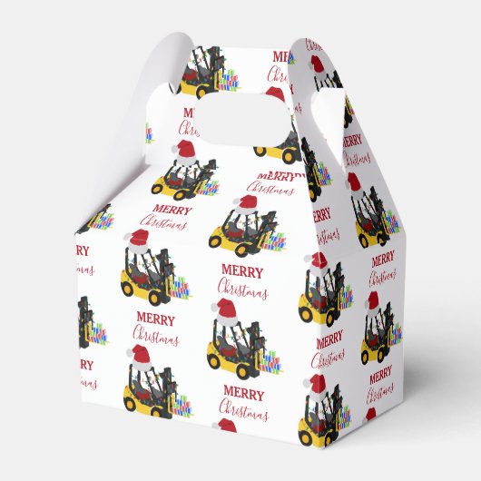 Gabelstapler Geschenkschachtel (Vorderseite)