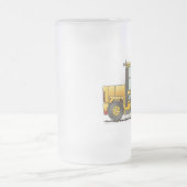 Gabelstapler-Glas-Tasse Mattglas Bierglas (Mittel)