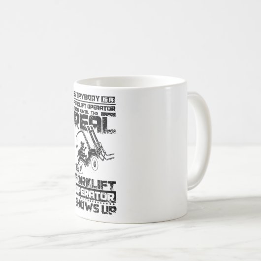 Gabelstapler Kaffeetasse (VorderseiteRechts)